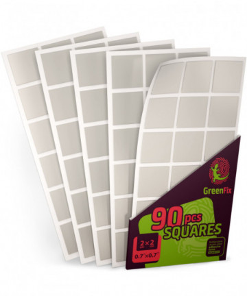 GreenFix Mounting Squares Double Sided 90PCs - Sticky Tack for