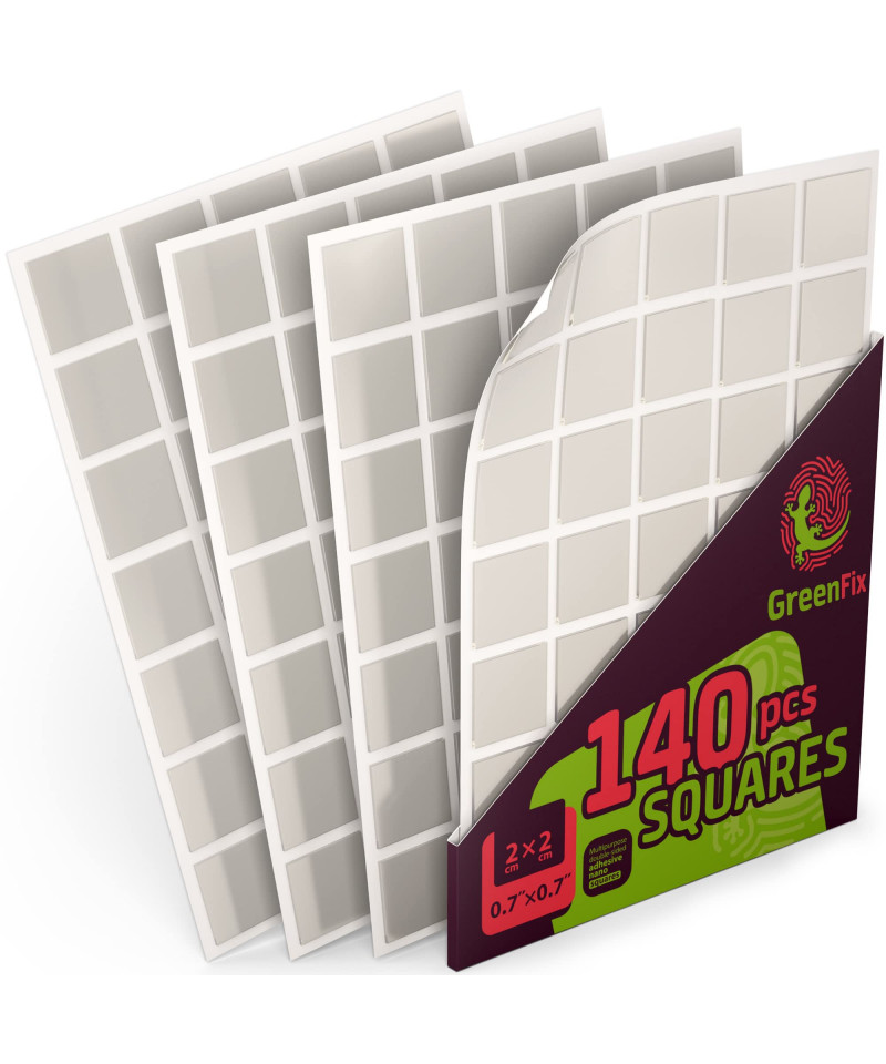 120 Pcs Non-marking Double-sided Tape Pvc Wall Adhesive Strips Heavy Duty