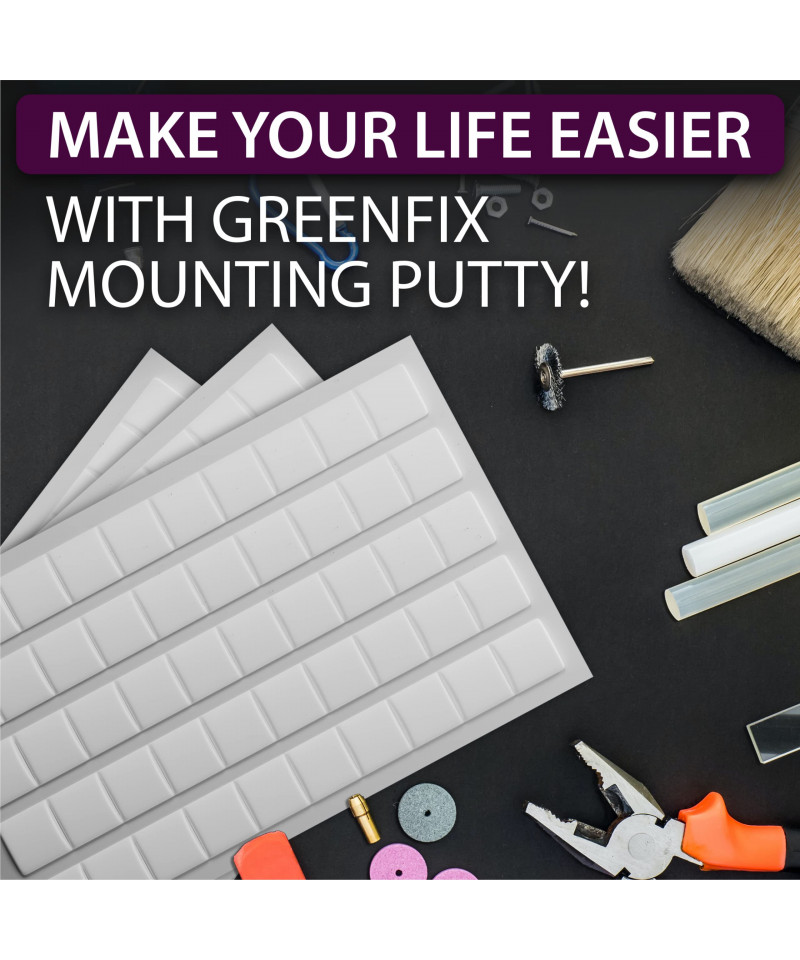 Greenfix - perfect adhesive solution for crafts, wall hanging, secure items  in place