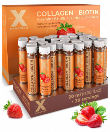 XParadigm Collagen Biotin 20ml x 30, Strawberry