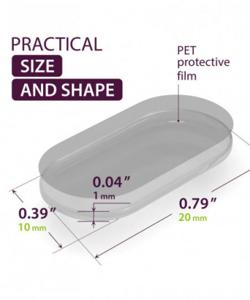 GreenFix Large Sticky Dots 200PCs - Clear Glue Gel Dots Removable - Self Adhesive Dots Double Sided - Sticky Tack for