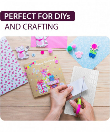 GreenFix Large Sticky Dots 200PCs - Clear Glue Gel Dots Removable - Self Adhesive Dots Double Sided - Sticky Tack for