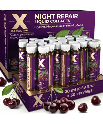 XParadigm Puritas Corpus Liquid Collagen Peptides Night Repair, 30 Servings