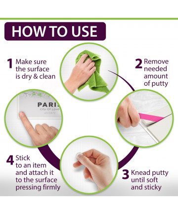 GreenFix Mounting Putty 2.65oz - White Museum Adhesive Sticky Tack Removable - Tacky for Collectibles Figurines Arts & Crafts -